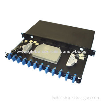 Adjustable LWL Splice Box 1U for 12xST